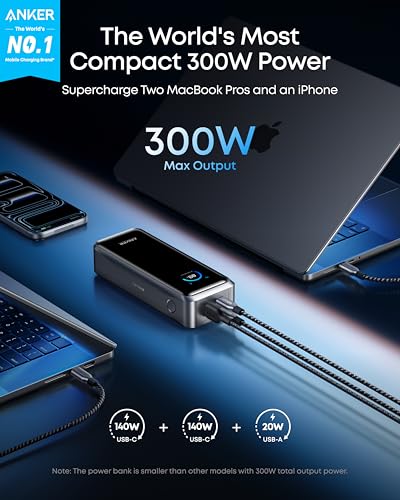 Anker Prime PowerBank(26K,300W) with Qi2 25W Wireless Charger