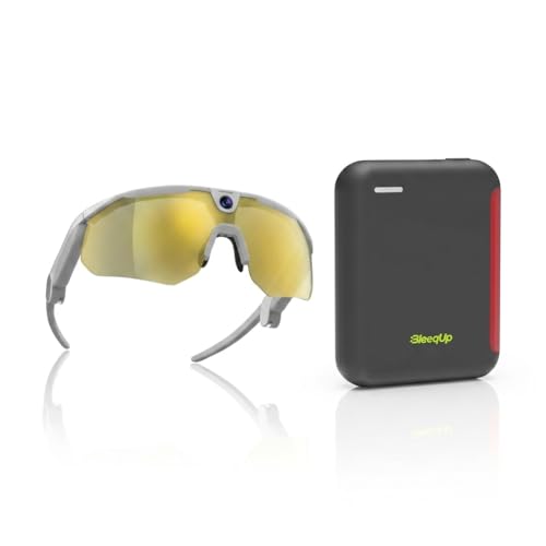 Ranger AI Sports Camera Glasses (ZEISS) White and 1600mAh Portable Power Bank